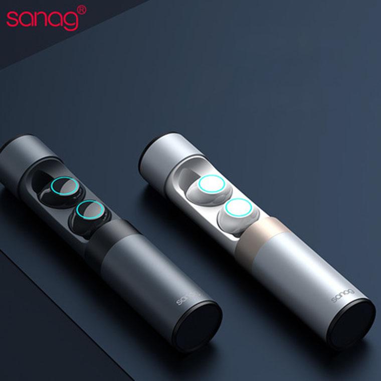 Tai nghe bluetooth 5.0 - Tai nghe không dây J1 SANAG pin trâu sạc nhanh, chống nước, với chất âm thanh HiFi TWS True wireless Hifi siêu Bass, micro HD chống ồn tương thích với các dòng điện thoại smartphone