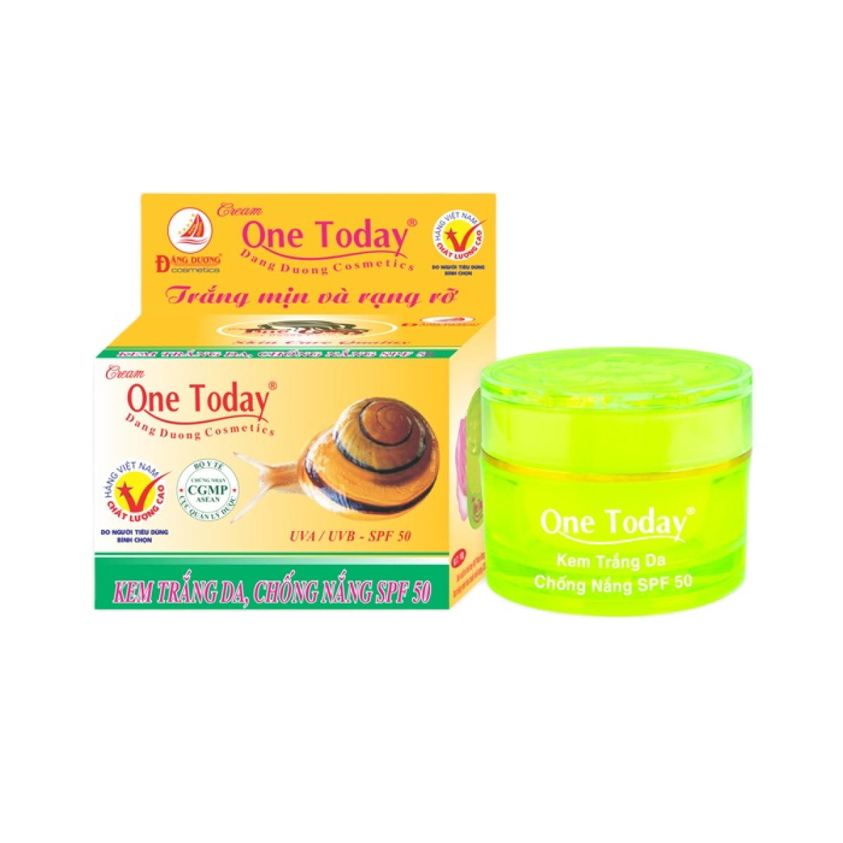 Kem One Today Đăng Dương Trắng Da và Chống Nắng SPF50 - 9g