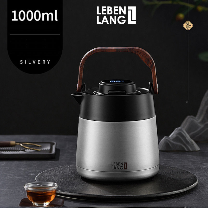 Bình giữ nhiệt pha trà có lọc trà Inox 304 Lebenlang LBL3031 dung tích 1000ml hàng Đức, bảo hành 2 năm