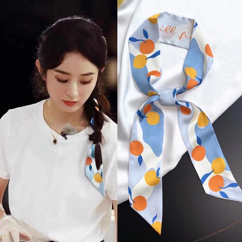 Khăn lụa cột tóc/cột túi xách xinh xắn