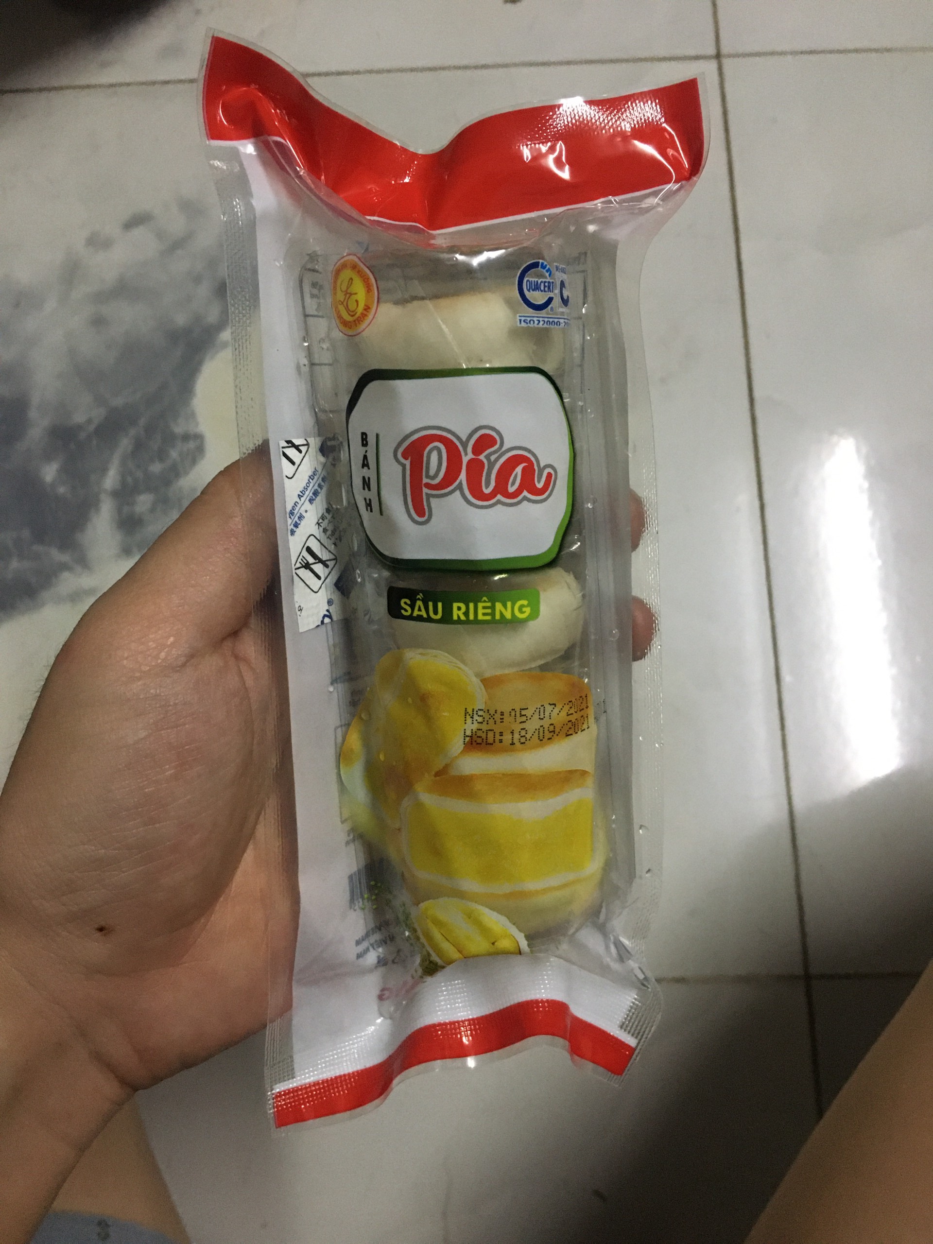 Bánh pía mi ni nhân sầu riêng 1 gói 5 chiếc - đã ăn là ghiền