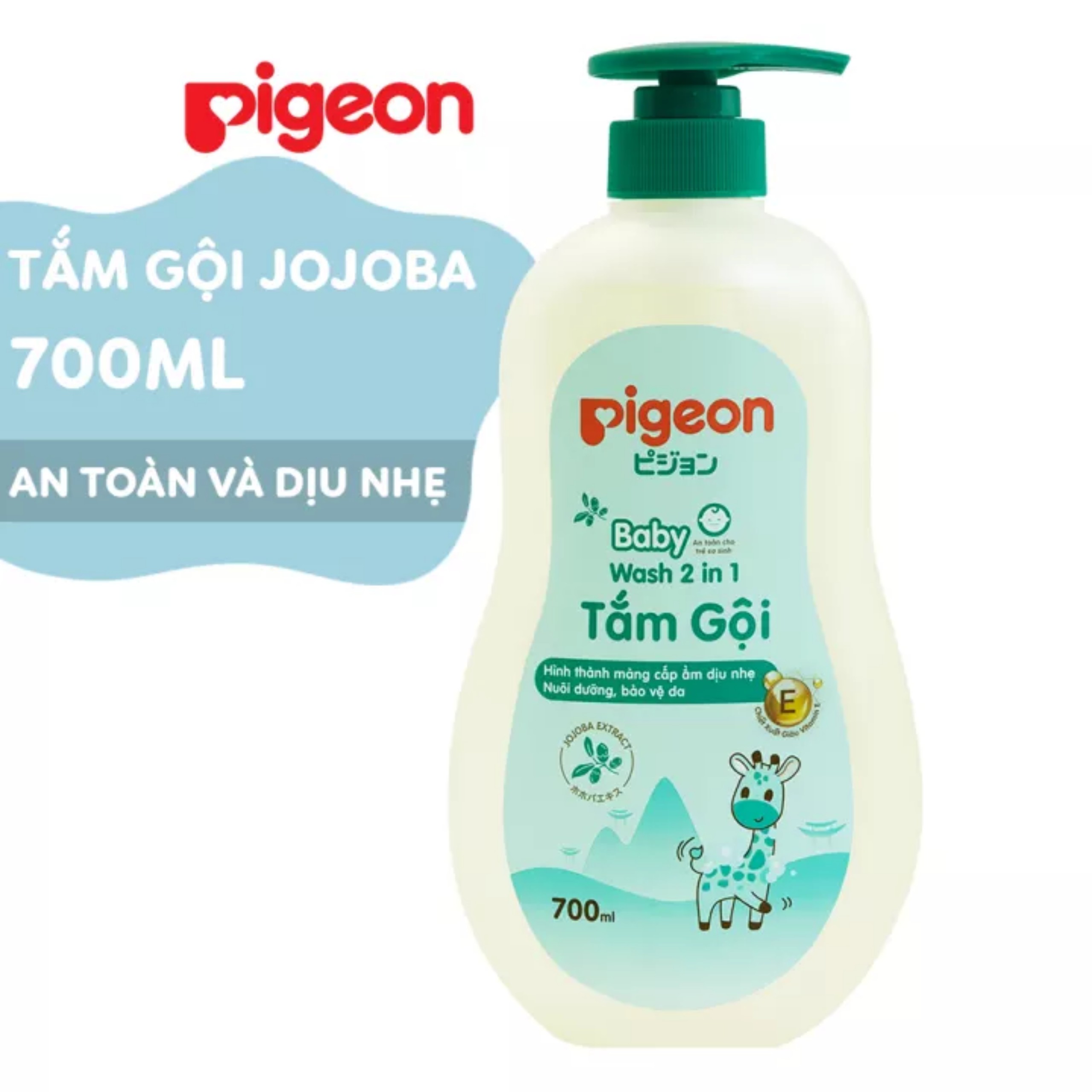 [HCM]Sữa tắm gội em bé Pigeon 200ml và 700ml mẫu mới , an toàn dịu nhẹ cho làn da nhạy cảm của bé, không gây kích ứng, dưỡng ẩm, chăm sóc toàn diện cho làn da bé