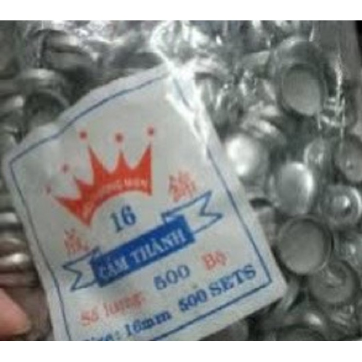 Bịch 500 bộ phôi nhôm bọc nút vải