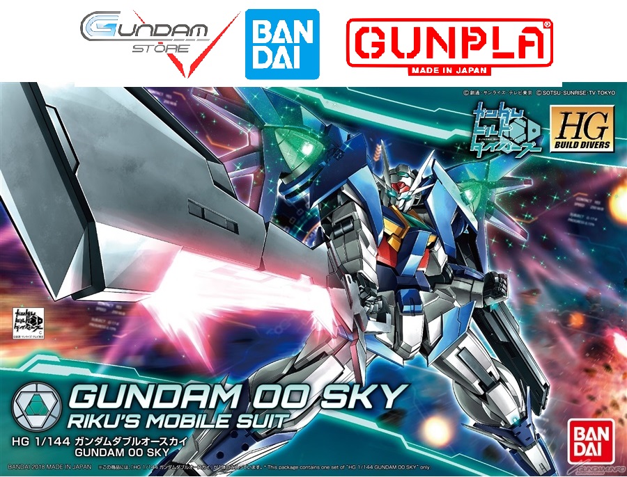 Gundam Bandai Hg 00 Sky 1/144 Hgbd Build Divers Mô Hình Nhựa Đồ Chơi Lắp Ráp Anime Nhật