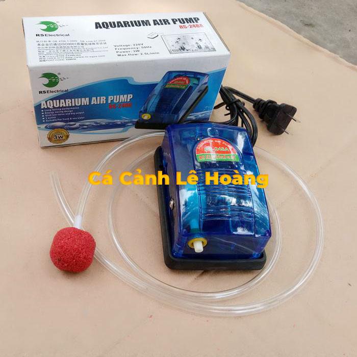 Máy Sục Khí Oxi 1 Vòi RS 248A Tặng Ngay Dây và 1 Viên Sủi