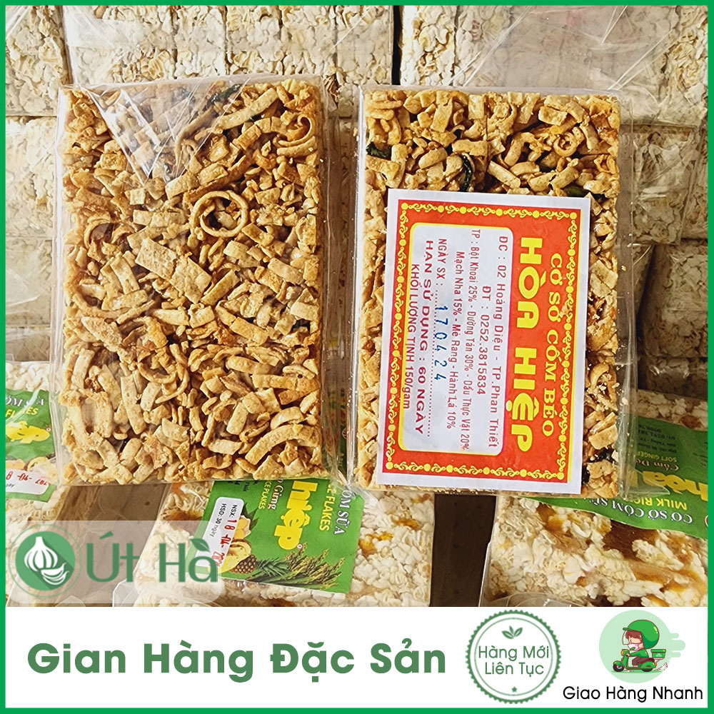 Cốm béo hòa hiệp phan thiết gói 150gr giòn ngon món bánh của tuổi thơ - út hà đặc sản