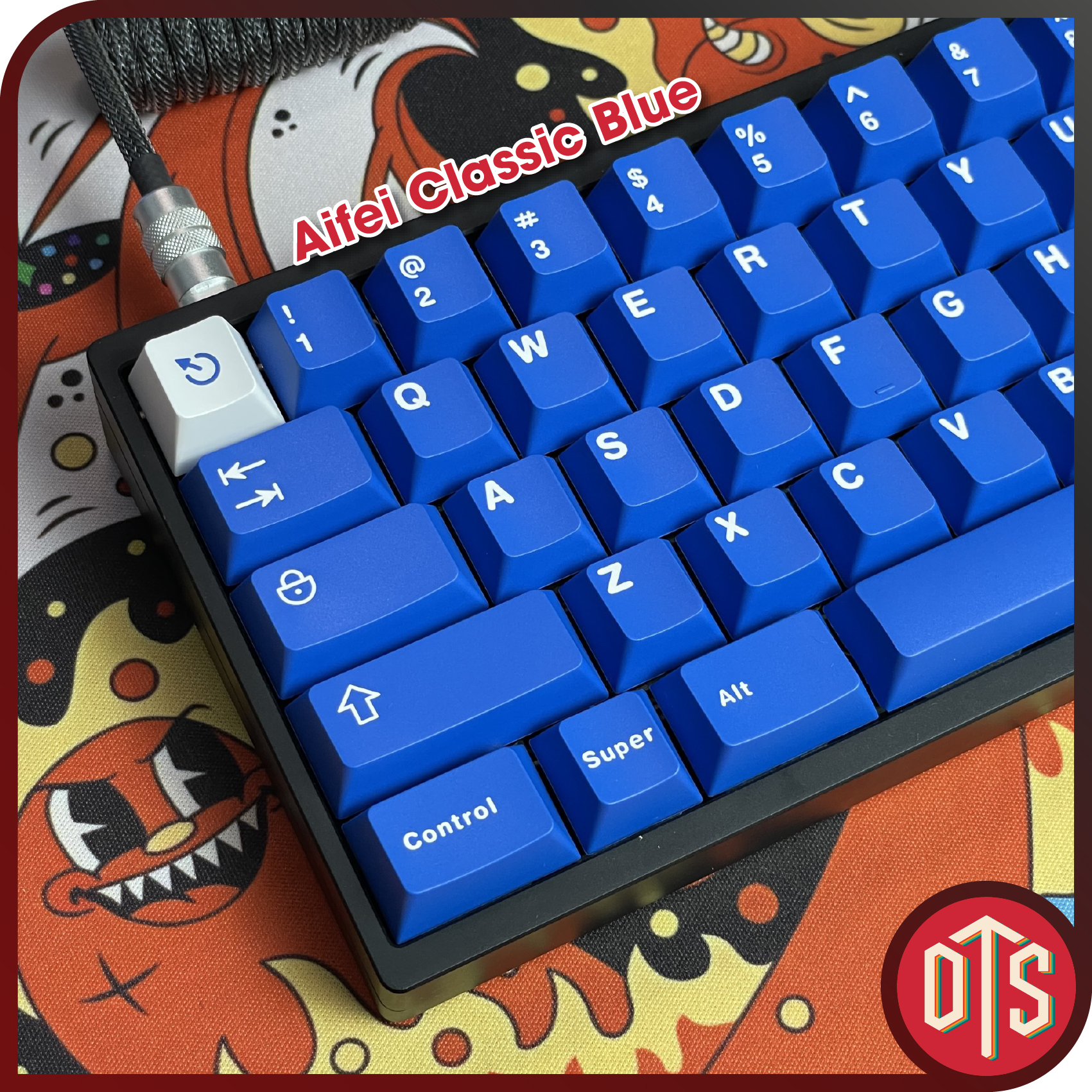 Keycap CMK aifei Classic Blue Doubleshot sắc nét | ABS | Cherry | Nút nhựa dùng cho bàn phím cơ | DoubleT store