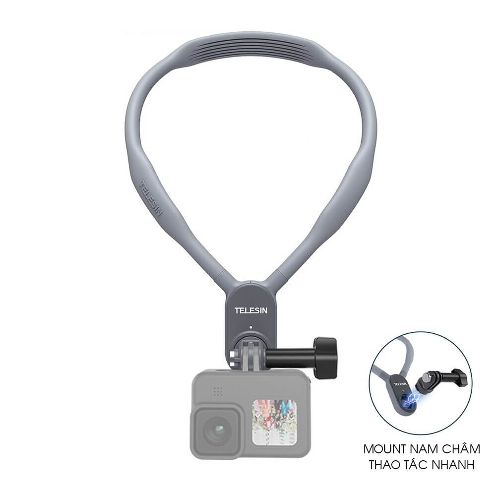 Vòng đeo cổ gopro và action cam telesin chính hãng sku: te-hnb-001
