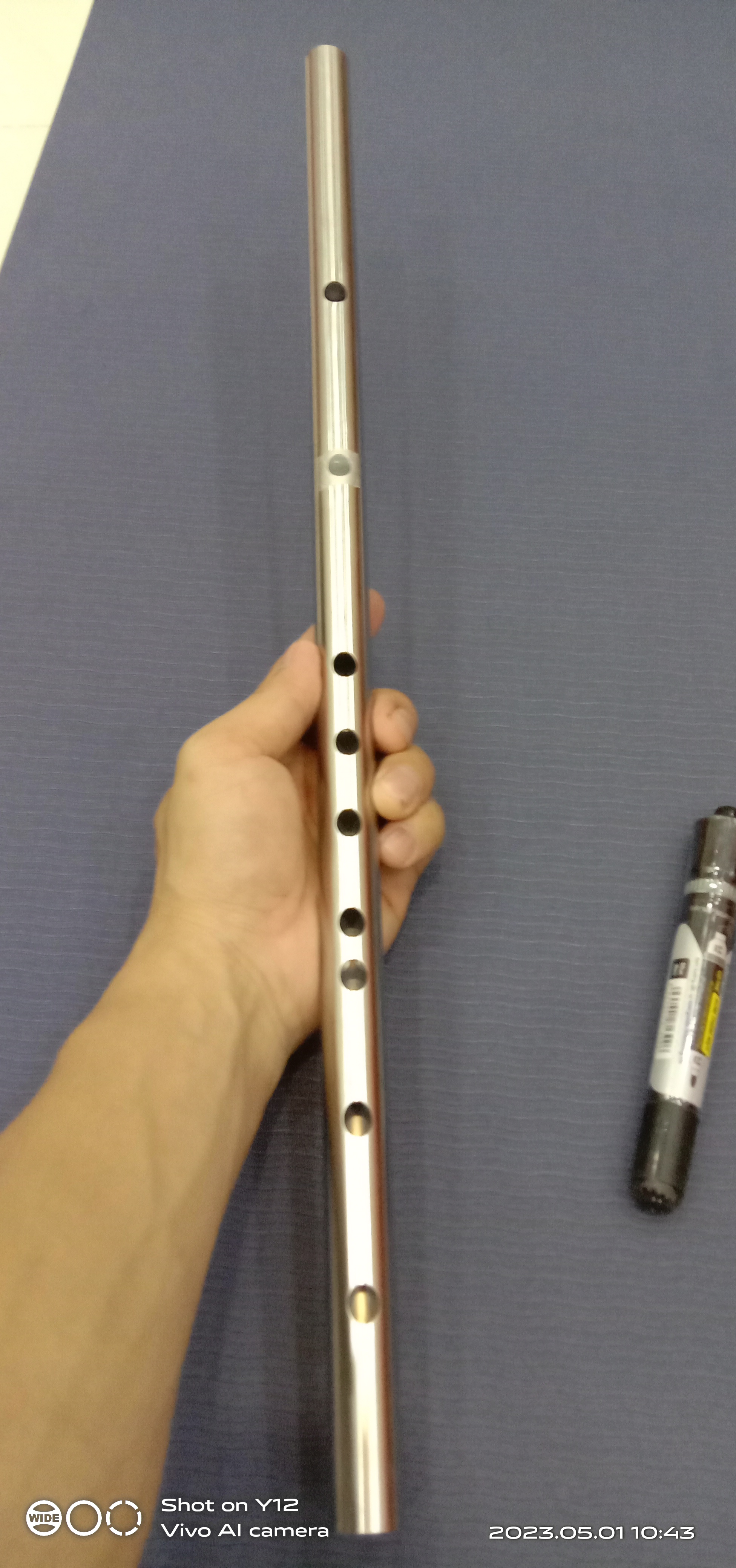 Sáo Dizi A4 inox 304 chuẩn âm như sáo Dizi trúc, sáo Trung Quốc tặng màng rung