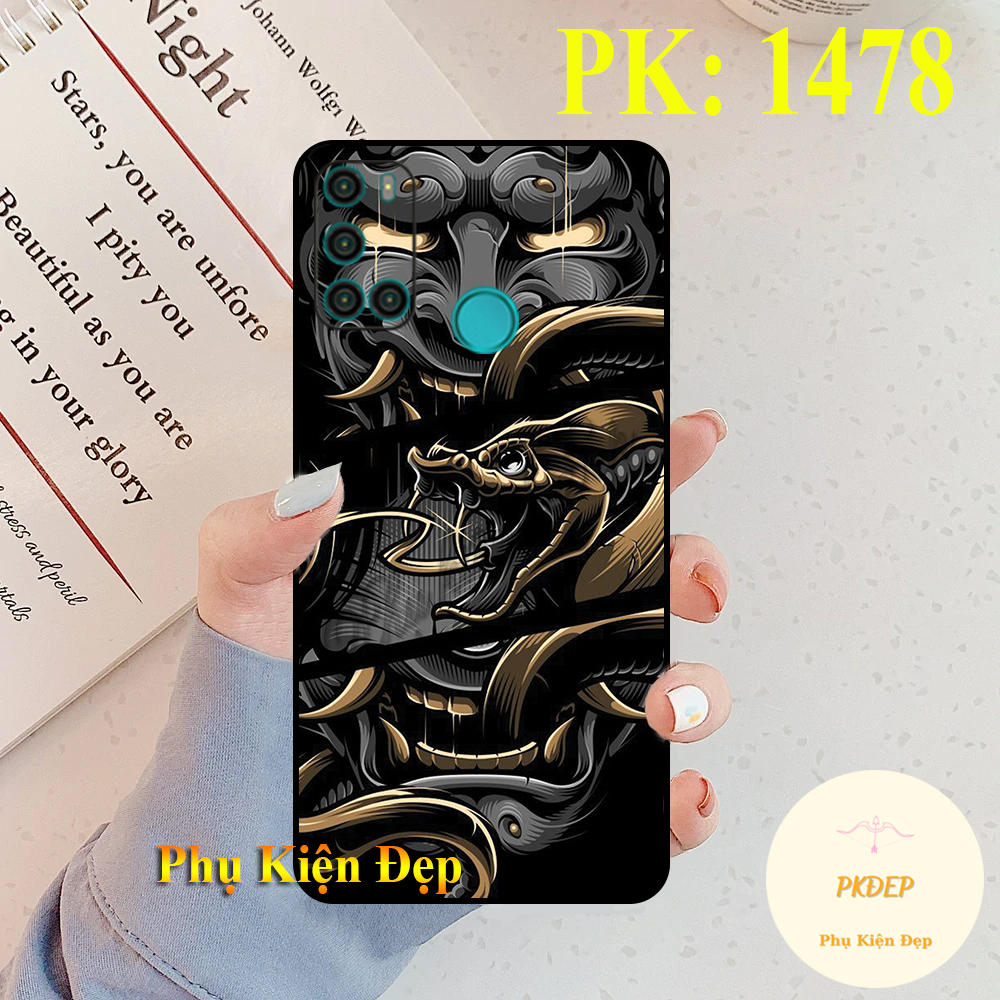 [HCM]Ốp lưng Vsmart Joy 4 dẻo đen  in hình Anime Samurai Chất lừ