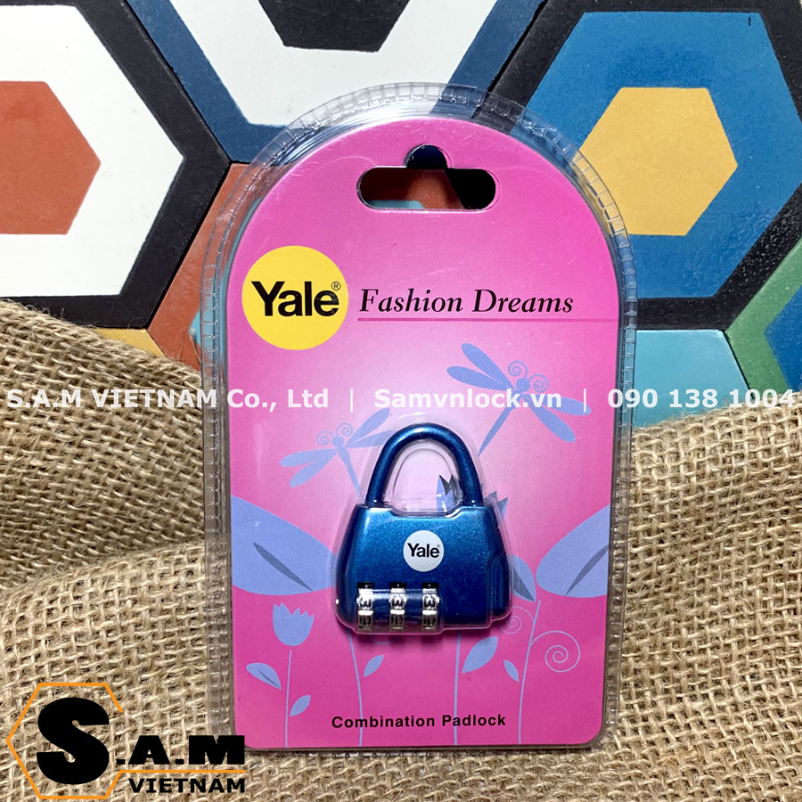 Ổ khoá vali du lịch yale novelty-2 xanh ngọc, hồng, tím