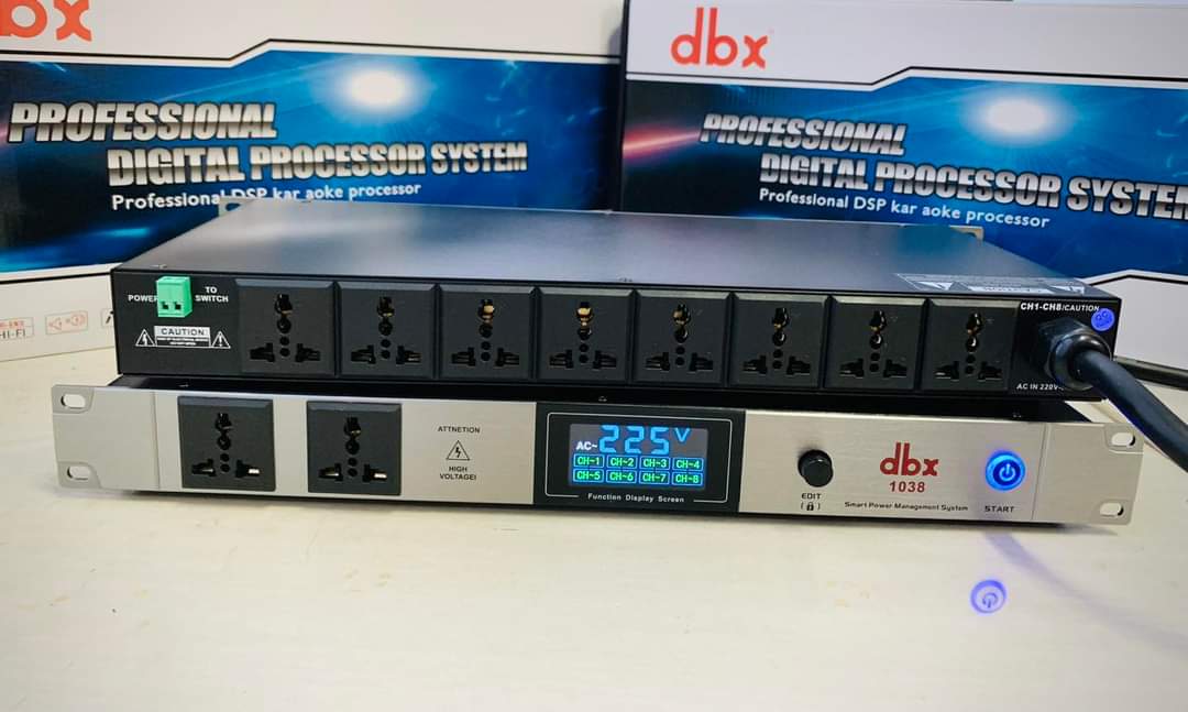 [ MẪU MỚI 2023 ] Bộ Quản Lý Nguồn Bãi Nhật Chính Hãng, Quản Lý Nguồn DBX 1038 Có Aptomat, Chống Sốc Điện Hiệu Quả, Bật – Tắt Các Thiết Bị Điện An Toàn Cho Dàn Âm Thanh BH12 THÁNG LỖI 1 ĐỔI 1