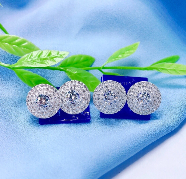 [HCM]Bông tai xoàn cao cấp bạc hót cho các chị em