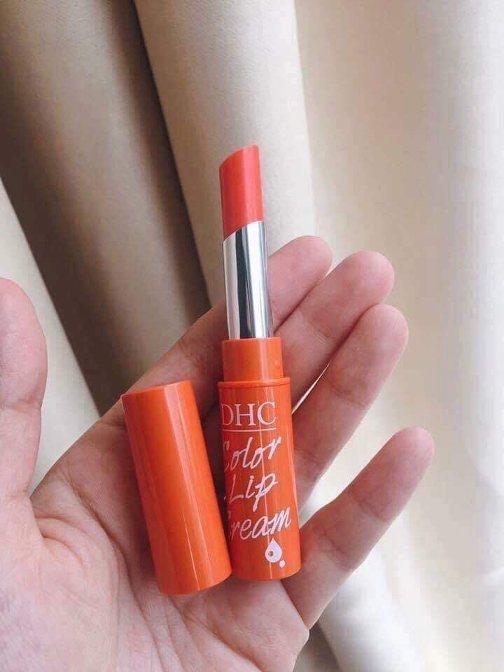 [Có MÃ Giảm Giá] Son Dưỡng Môi DHC Cam Pure Color Lip Cream Stick 1.5g làm môi hồng quyến rũ - Tina Vu Store