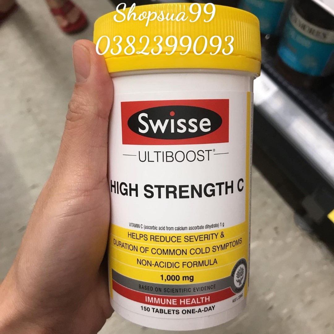Vitamin C Swisse Ultiboost High Strength C 1000mg - 150 Tablets