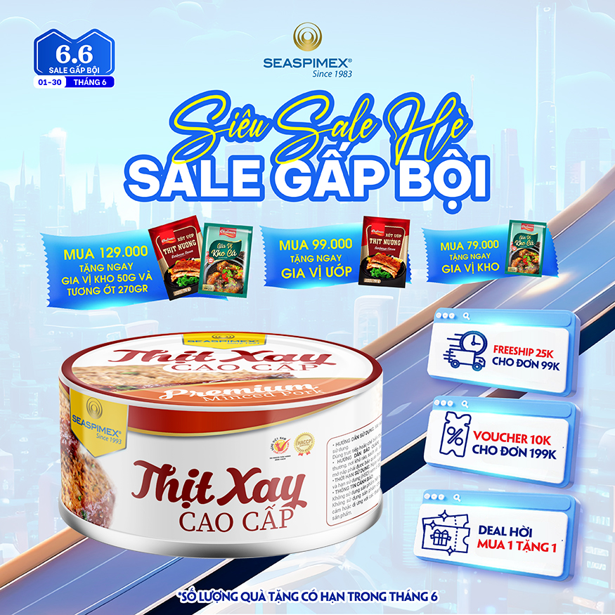 Thịt Heo Xay Cao Cấp SEASPIMEX 150gr