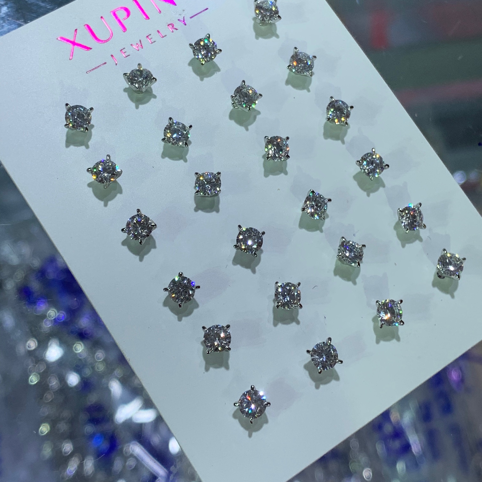 Bông hợp kim đá cz 4li nam nữ giá rẻ