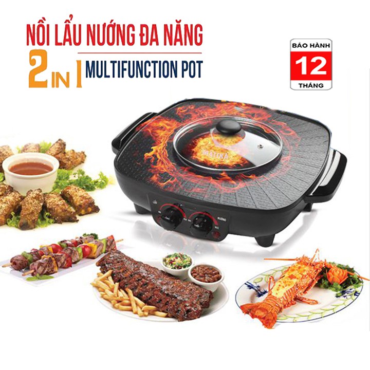 BẾP LẨU NƯỚNG ĐA NĂNG Misushita ,bếp lẩu nướng đa năng 2 trong 1,nồi lẩu nướng đa năng,nồi lẩu nướng điện đa năng Misushita. với chức năng vượt trội so với các loại bếp khác điều chỉnh nhiệt độ rễ dàng BH12 THÁNG