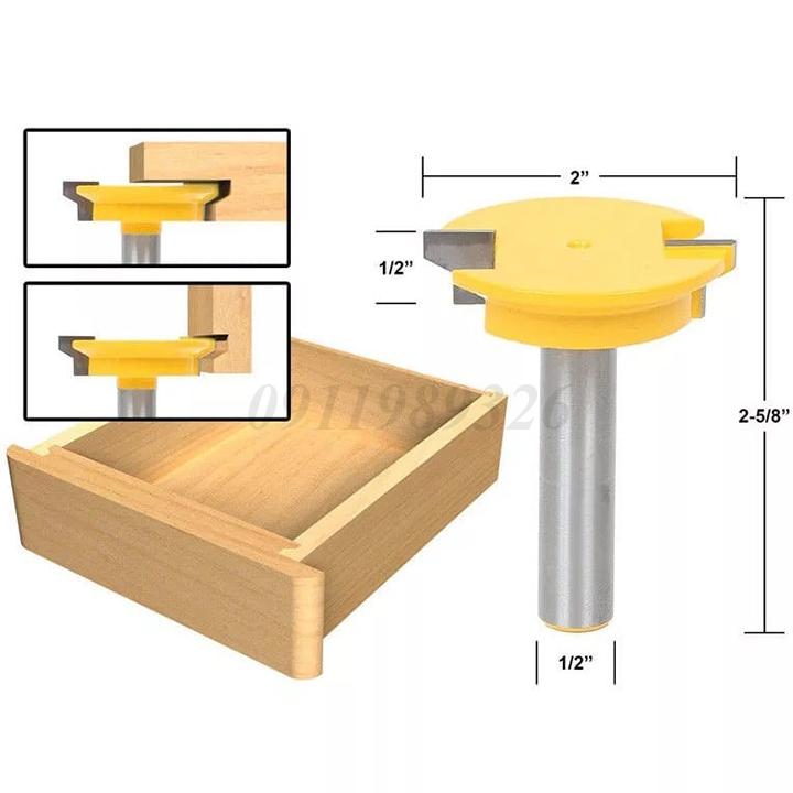 Mũi phay ghép mộng ngăn kéo cốt 12.7mm