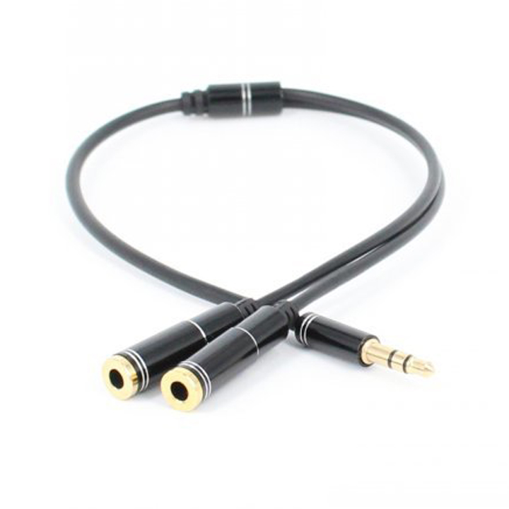 Cáp chia Audio 1 ra 2 chuẩn 3.5 mm