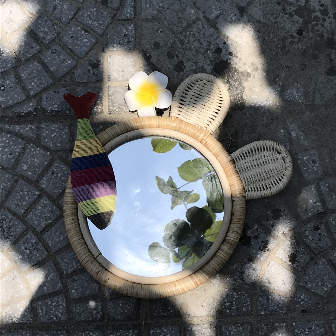 Gương Treo, Gương Được Làm Từ Mây Đan, Gương mây treo tường phong cách vintage