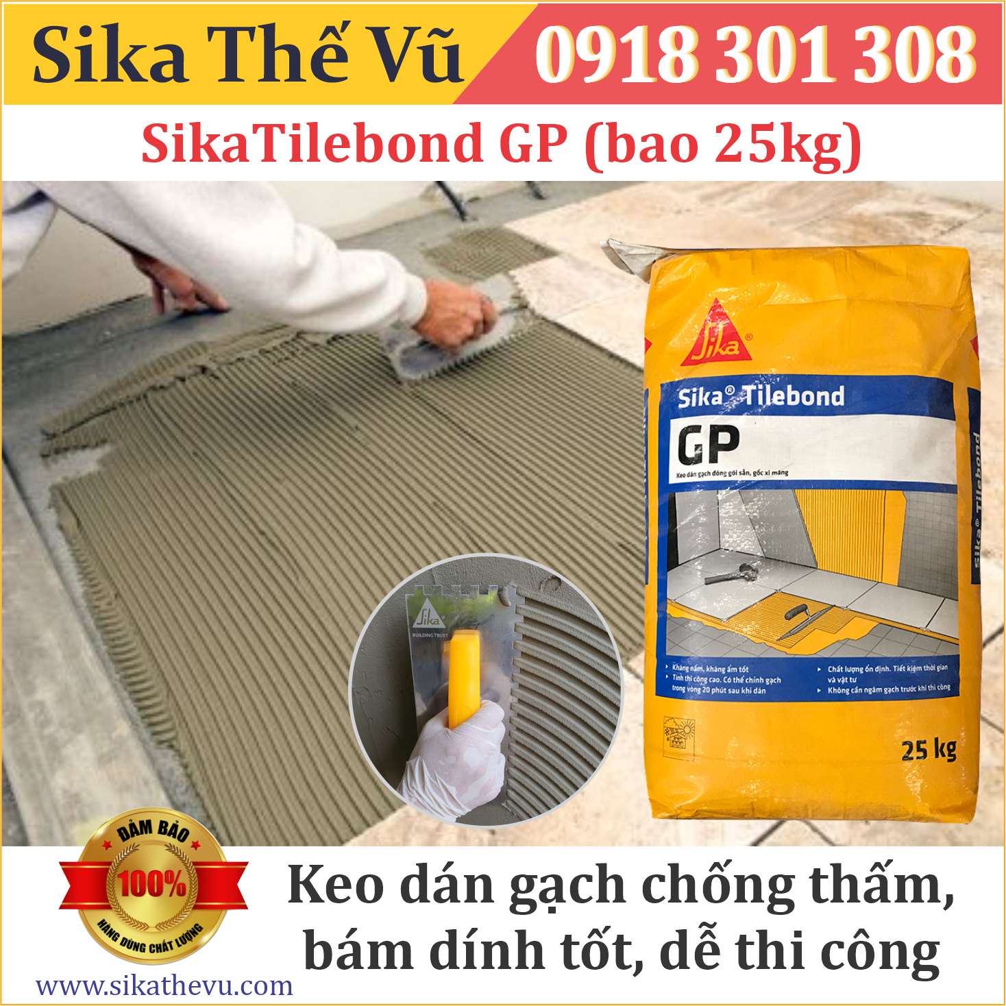 Sika - Keo dán gạch Sika Tilebond GP