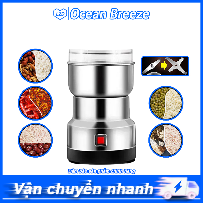 Máy xay điện đa chức năng với lưỡi dao bằng thép không gỉ. máy xay ngũ cốc, máy xay cà phê gia đình