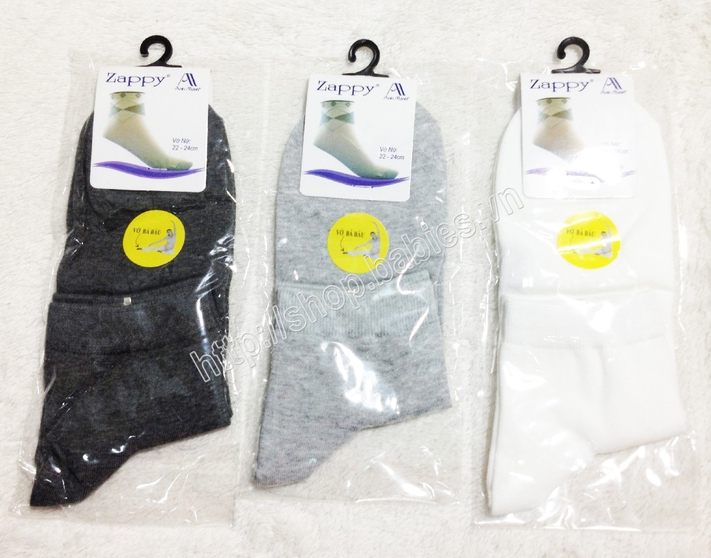 Combo 5 đôi vớ zappy cho mẹ bầu cao cấp