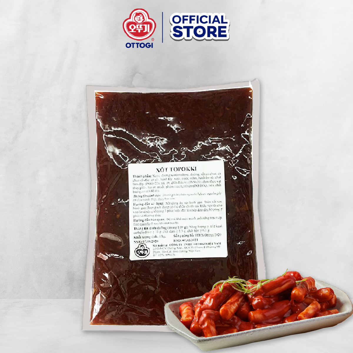 Sốt Tokbokki Hàn Quốc Ottogi Gói 1Kg