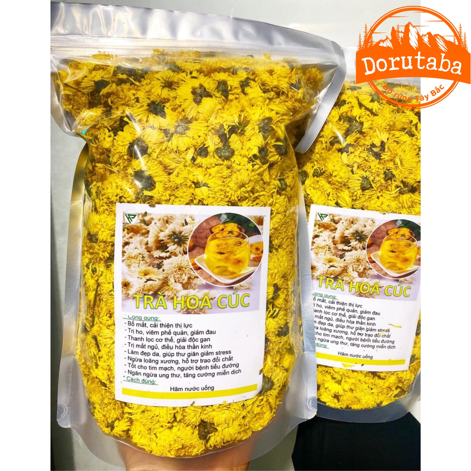 Trà Hoa cúc vàng sấy khô 1kg loại 1, Hoa cúc sấy lạnh nguyên bông dễ ngủ, lợi sữa, nấu nước sâm, pha trà hoa cúc mật ong táo đỏ kỷ tử