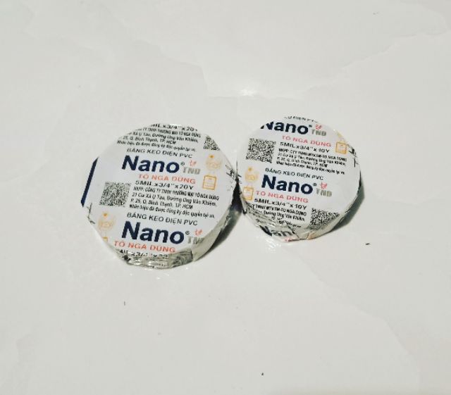 [HCM][Combo] 2 Băng keo quấn điện màu đen Nano - Băng keo đen - Keo điện