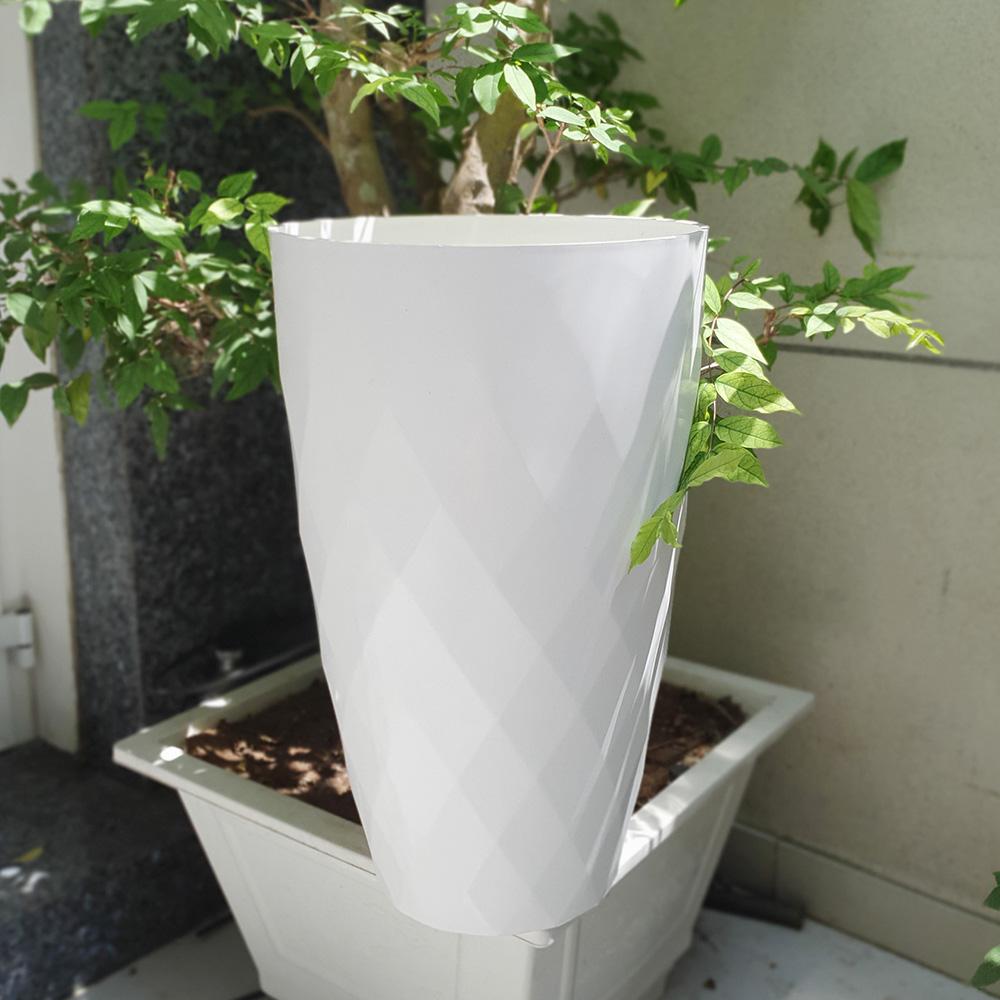 [HCM]Chậu cao kim cương cỡ lớn trồng hoa kiểng nhựa dày đẹp size 37x61cm