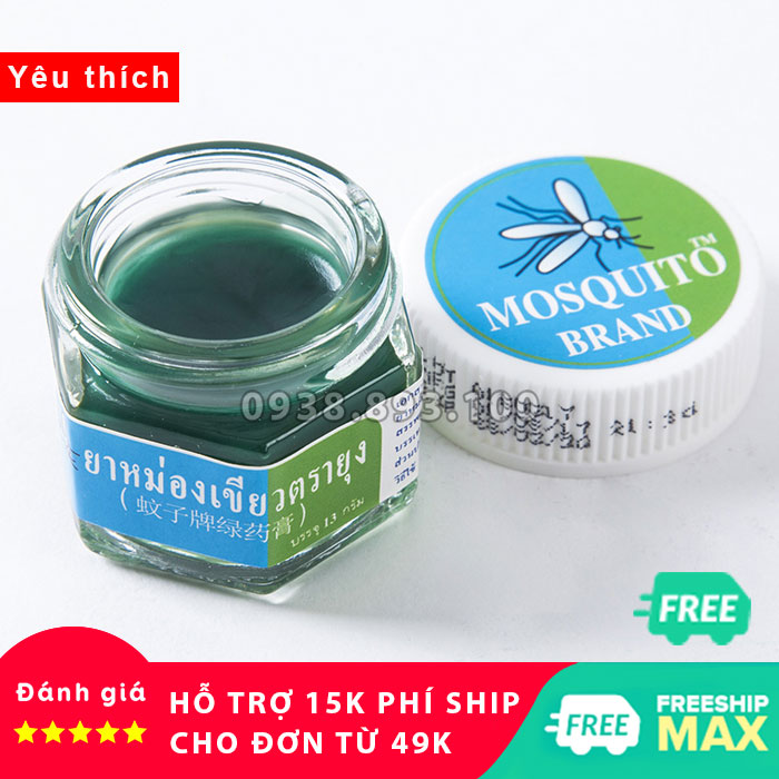 Dầu Cù Là Yanhee Thoa Muỗi Đốt Mosquito Brand Green Balm Thái Lan