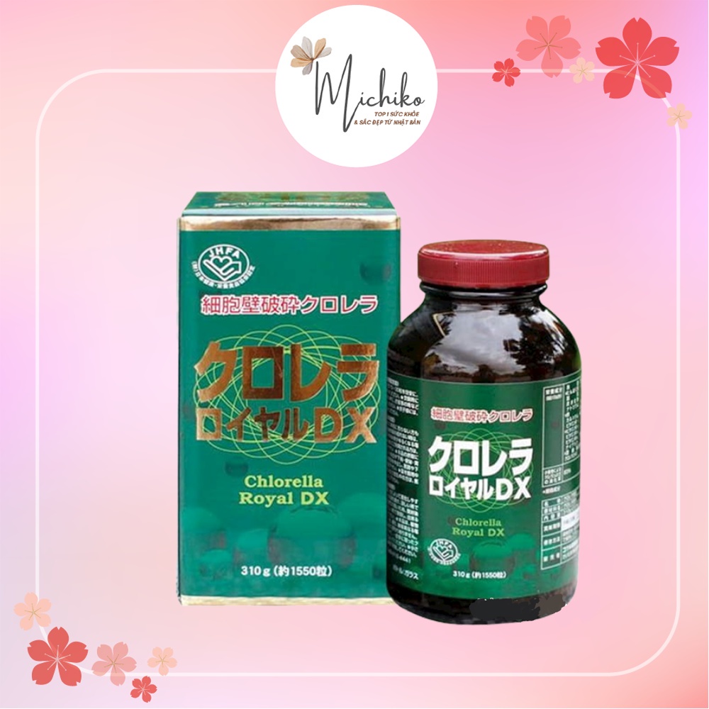 Tảo lục hoàng gia Chlorella Royal DX Nhật Bản 1550 viên