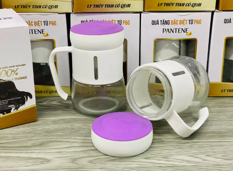 Ly Thủy Tinh Có Quai Pantene