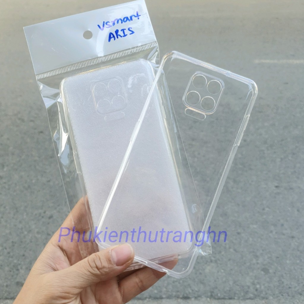 Vsmart ARIS - Ốp dẻo silicon trong suốt có gờ bảo vệ camera Vsmart ARIS - phukienthutranghn