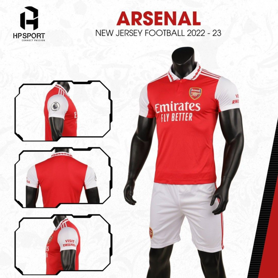 Bộ quần áo đá bóng CLB ARSENAL mùa giải mới 2022 2023