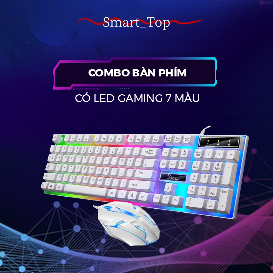 Bộ bàn phím cơ và chuột gaming G21 RGB có dây ,bàn phím máy tính có LED 7 màu,chuyên gaming/ văn phòng làm việc sử dụng cho máy tính/laptop