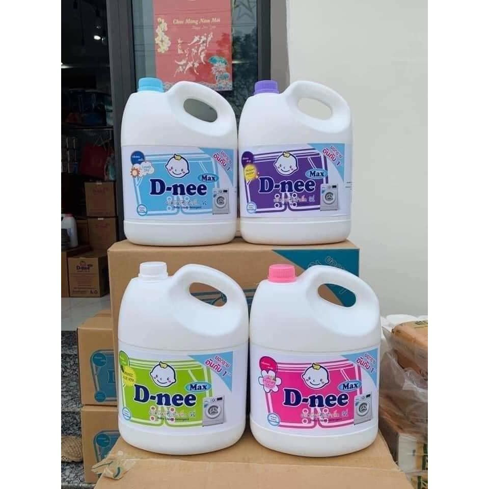 Combo 4 can nước giặt Dnee Max công nghệ Thái Lan 3600ml-Cam Kết -Hàng Chất Lượng