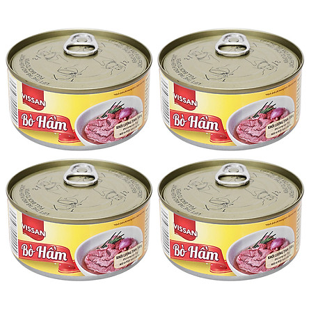 Combo 4 hộp Bò Hầm Vissan Hộp 150g