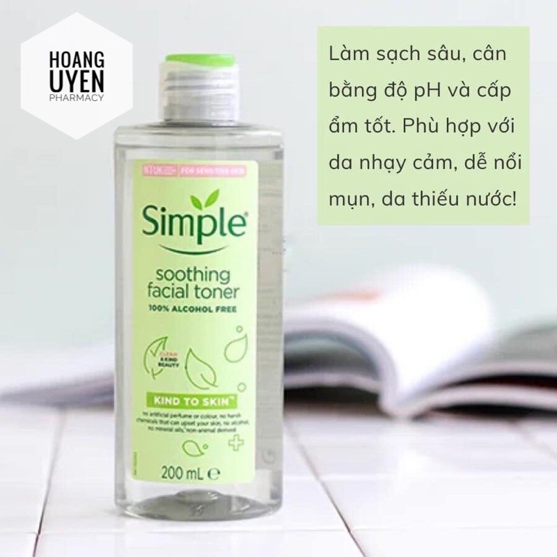 Toner Simple Soothing Facial Kind to Skin 200ml