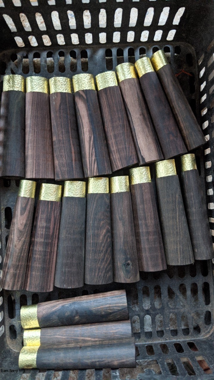 Cán dao gỗ mun
