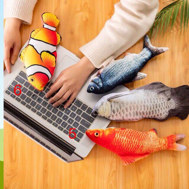 CÁ NHẢY VẪY ĐUÔI SẠC PIN - ĐỒ CHƠI CHO BÉ - ĐỒ CHƠI CHO THÚ CƯNG- ĐỒ CHƠI CHO CHÓ-MÈO,đồ chơi cá vẫy đuôi,đồ chơi cá,cá đồ chơi,cá đồ chơi biết nhảy
