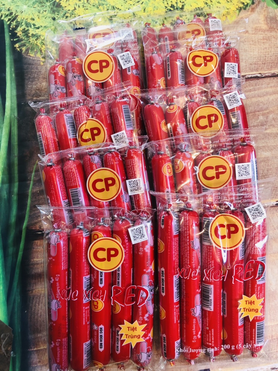 combo 5 gói Xúc Xích tiệt trùng CP( 200g/1 gói)_Monhi_Food