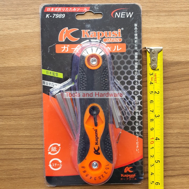 [Chính hãng] Bộ Lục Giác Gập Hãng Kapusi Nhật Bản 8 Cây 1.5-8mm, Chất liệu thép CR-V6150, Bảo hành 12 tháng, chống ăn mòn và chịu lực tốt, phù hợp với nhiều loại bulong, ốc vít, Bộ lục lăng, Cây lục giác,