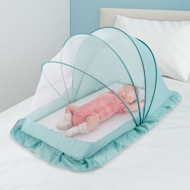 Giường gấp cho bé sơ sinh nôi lưới muỗi mã hóa trẻ em di động có thể gập