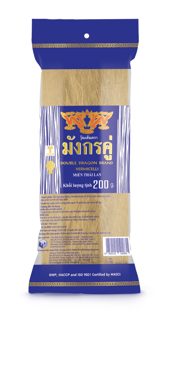 Miến thái bột dong song long 200g