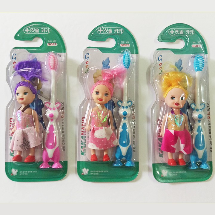 Bàn chải đánh răng KAKA cho bé - Tặng đồ chơi ngẫu nhiên.
