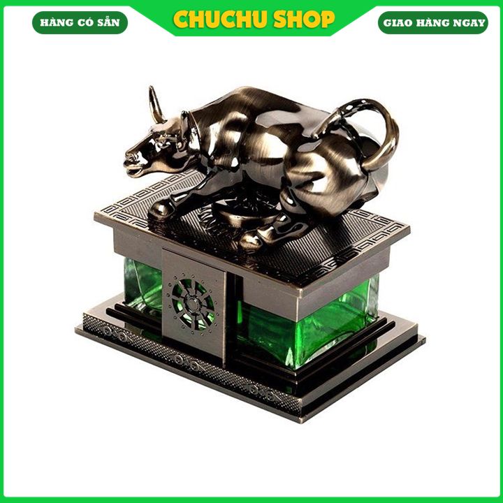 Nước hoa xe hơi Tượng Trâu Vàng đẹp mạnh mẽ, hương hoa cỏ nhẹ nhàng - Chuchushop