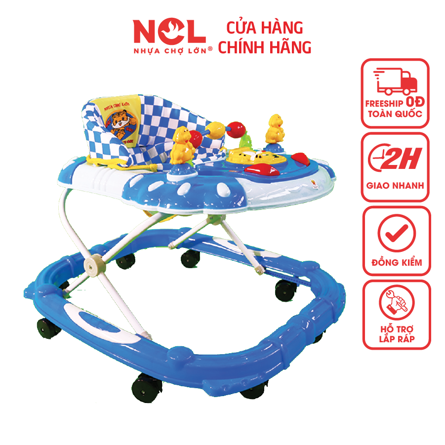 Xe Tập Đi Nhựa Chợ Lớn L4 Con Hổ (Không nhạc) Dành Cho Bé Từ 6 - 12 Tháng - M1637A-XTĐ